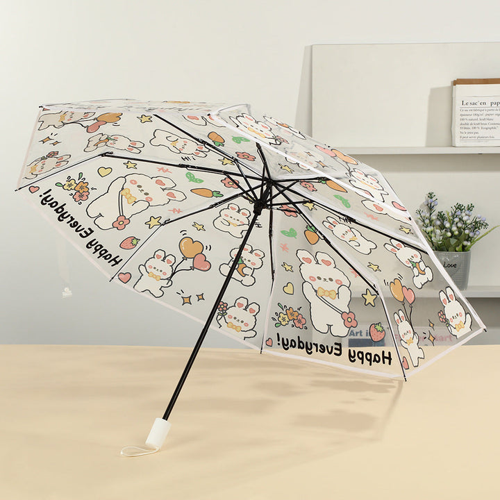 Women folding umbrella with cute animal design Kalsten