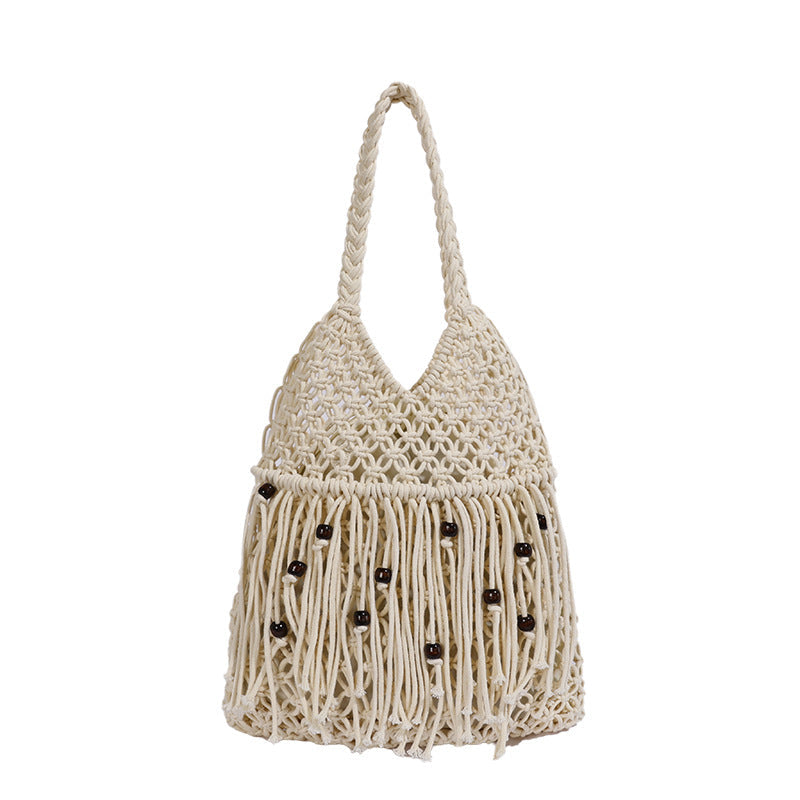 Handcrafted Macrame Bag with Tassels Kalsten