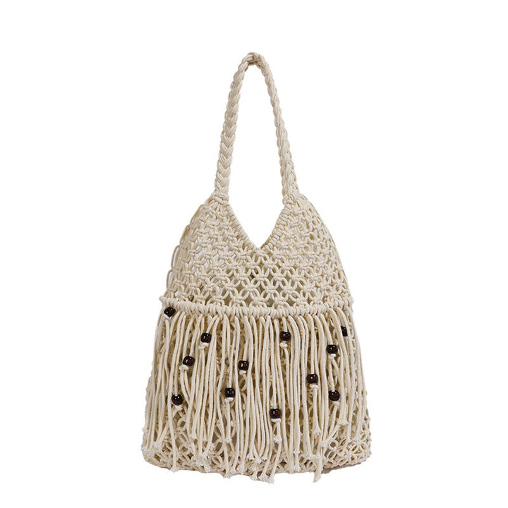 Handcrafted Macrame Bag with Tassels Kalsten