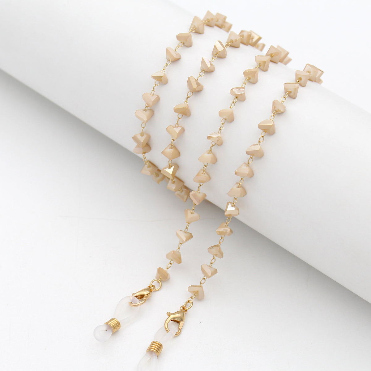 Heart Shaped Beaded Eyewear Chain Acalora