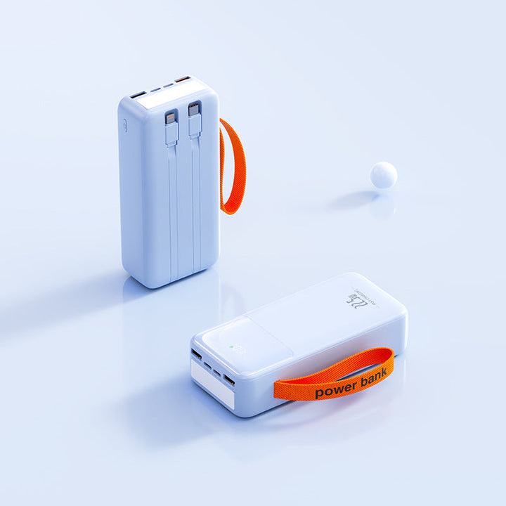 Portable power bank with integrated cable management and fast charging function Kalsten