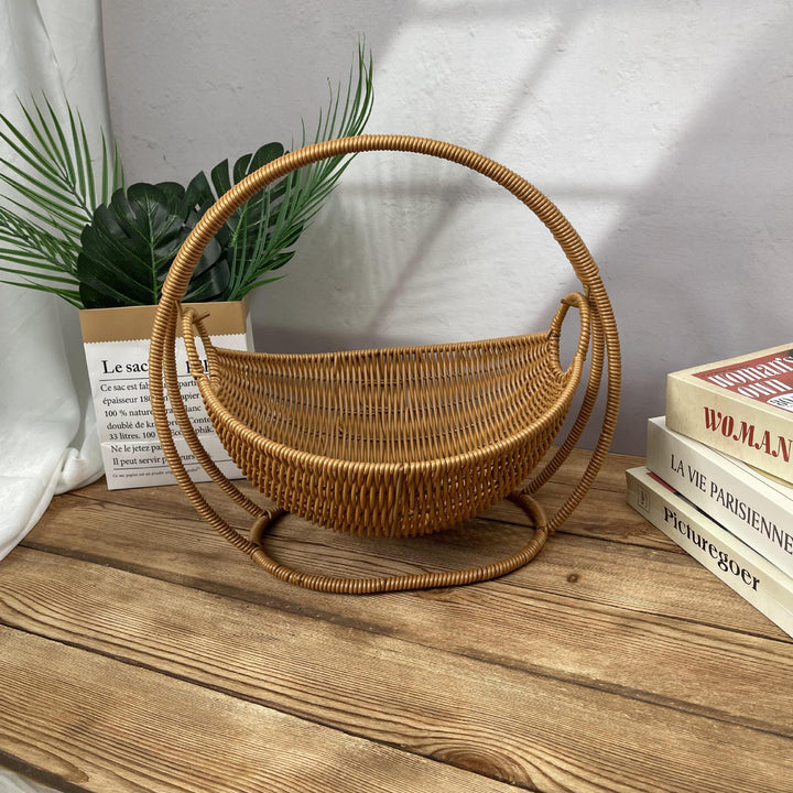 Ladies stylish decorative storage basket on metal frame Kalsten