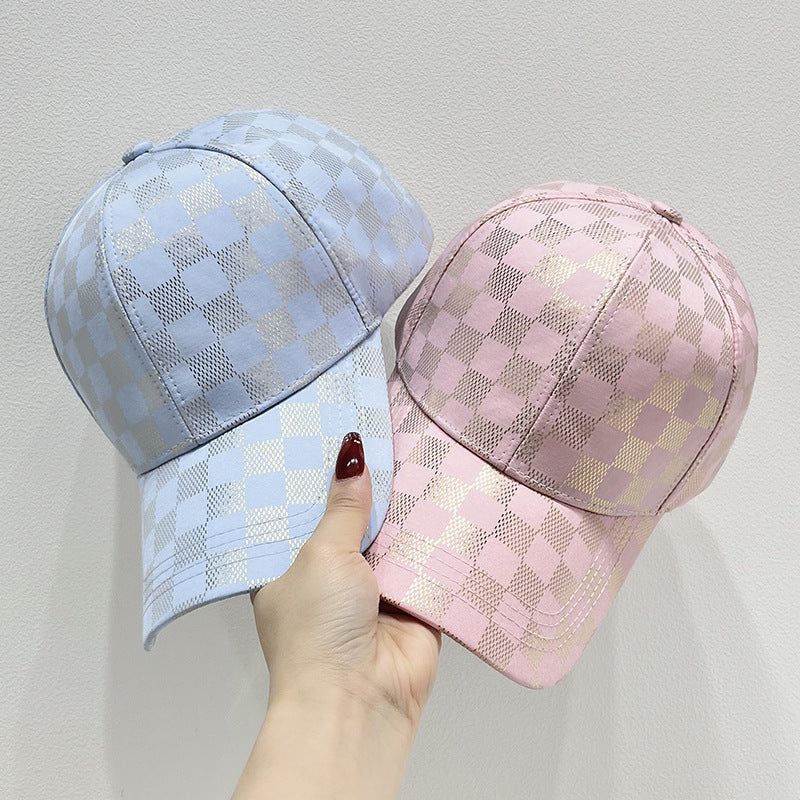 Women's Mesh Checkered Baseball Cap Kalsten