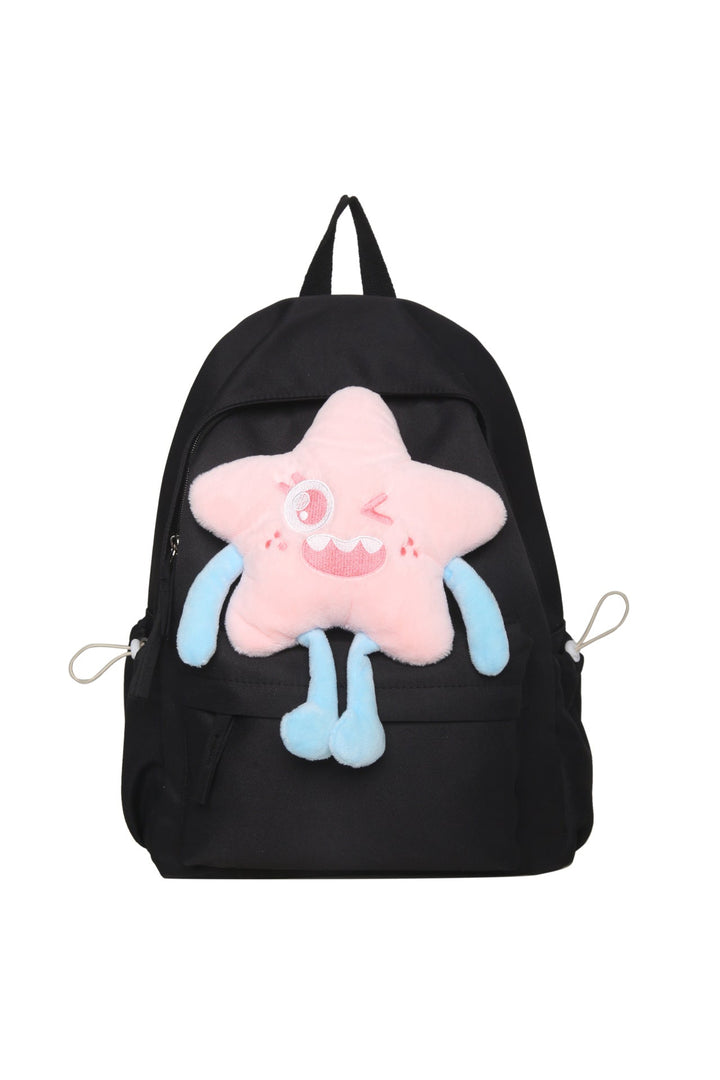 Plush backpack with playful star motif Kalsten