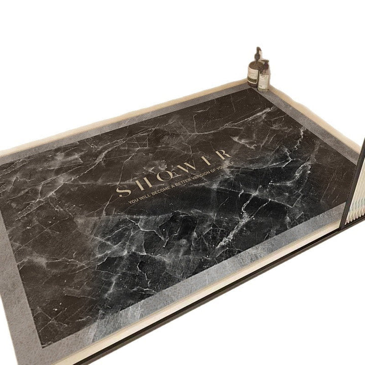Marble Pattern Shower Mat Kalsten