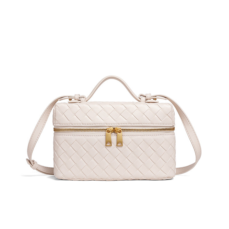 Woven Leather Cosmetic Case Acalora