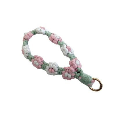 Floral Macrame Keychain Holder Acalora