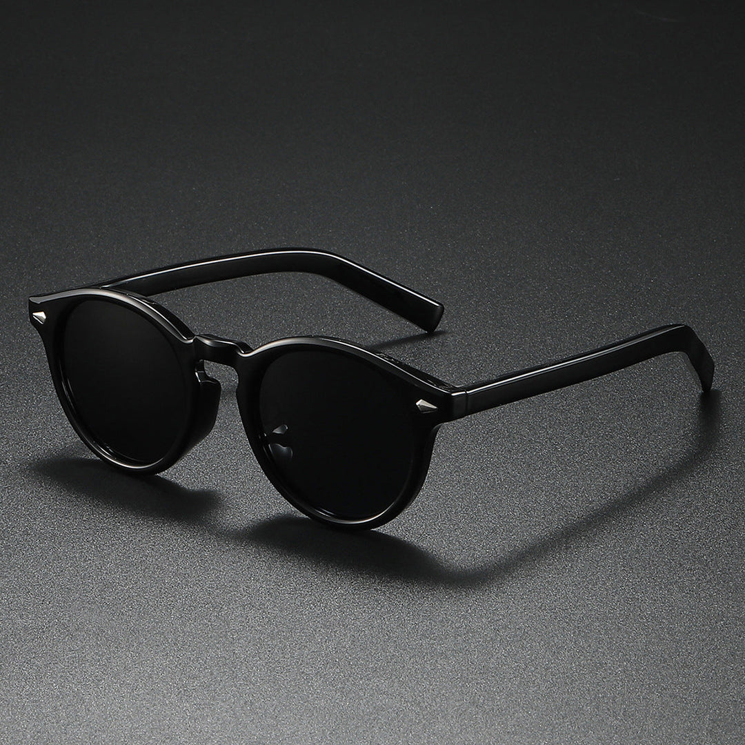 Ladies Round Sunglasses with Transparent Frame and Reflective Lenses Kalsten