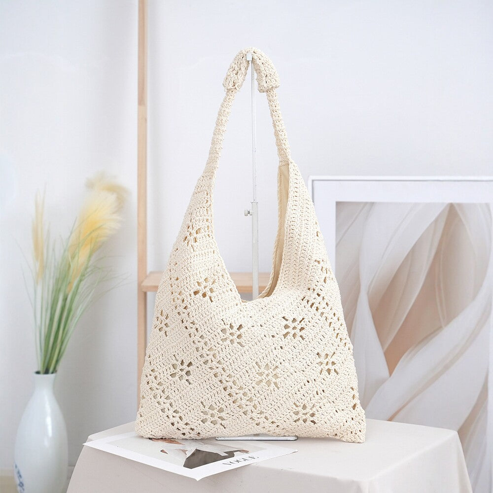 Handcrafted straw shoulder bag Kalsten