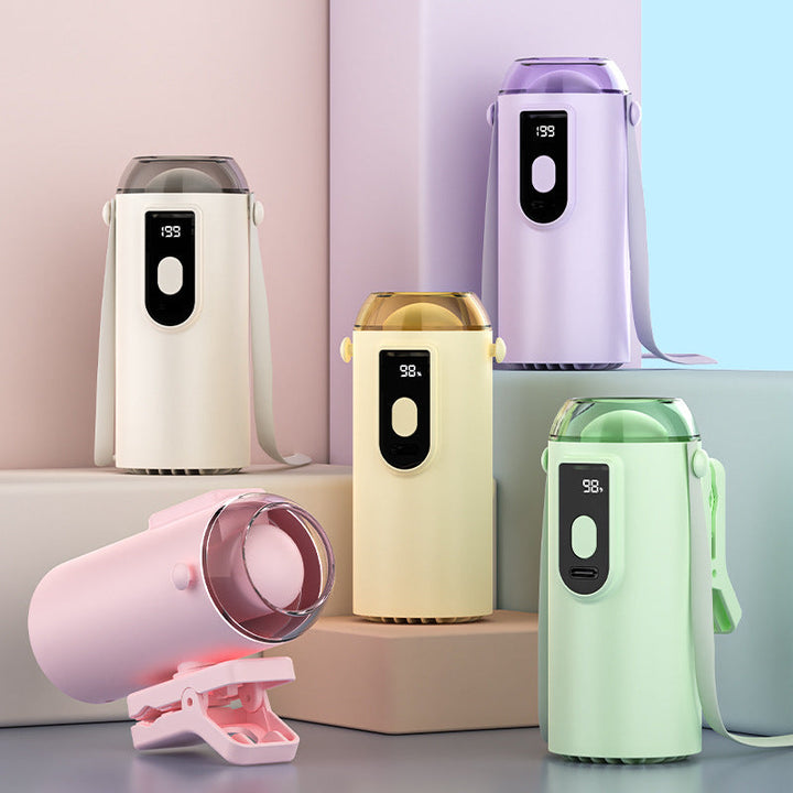 Ladies Portable Mini Air Circulator with Digital Temperature Display Kalsten