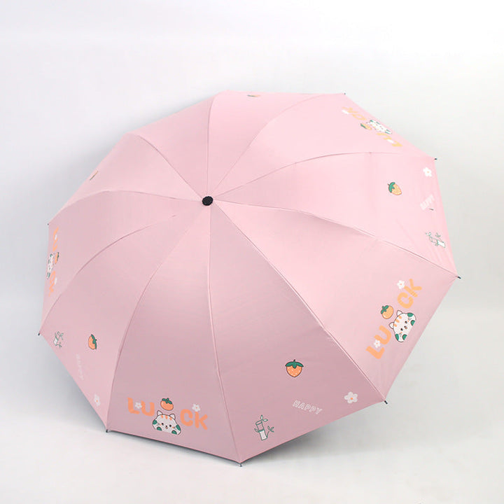 Women's Foldable Umbrella with Colorful Design Kalsten