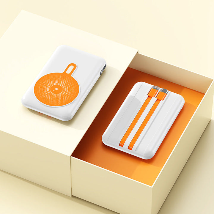 Portable power bank with integrated fast charging function and wireless charging option Kalsten