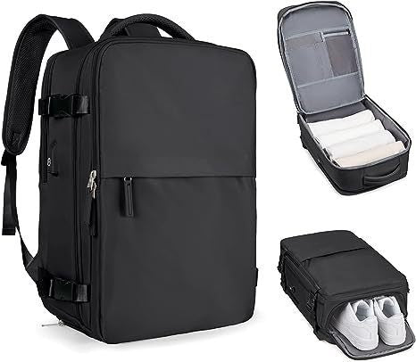 Unisex Multifunctional Travel Suitcase Backpack with Separate Shoe Compartment Kalsten