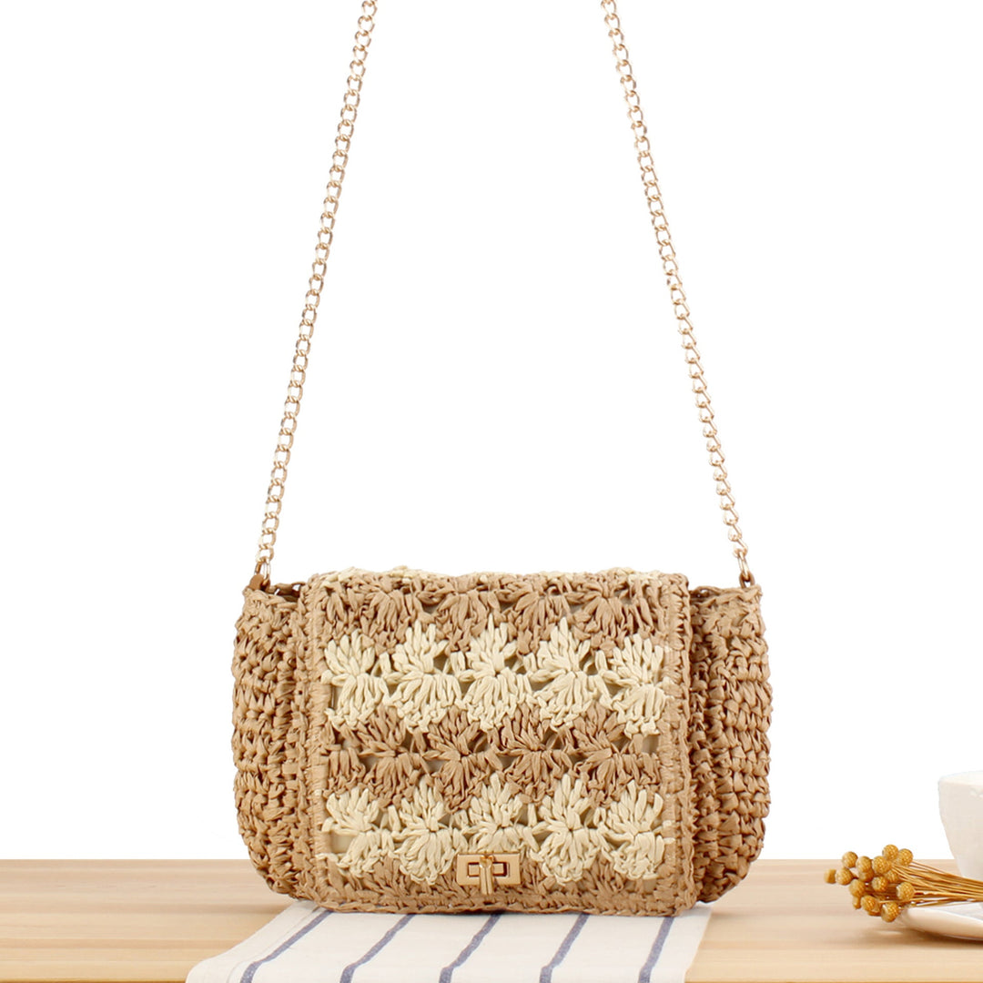 Handbag in Braided Flower Pattern Kalsten