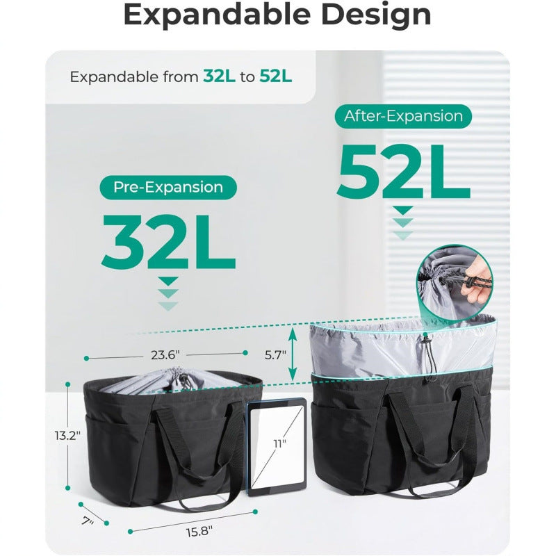 Multifunctional tote bag with practical compartment design Kalsten