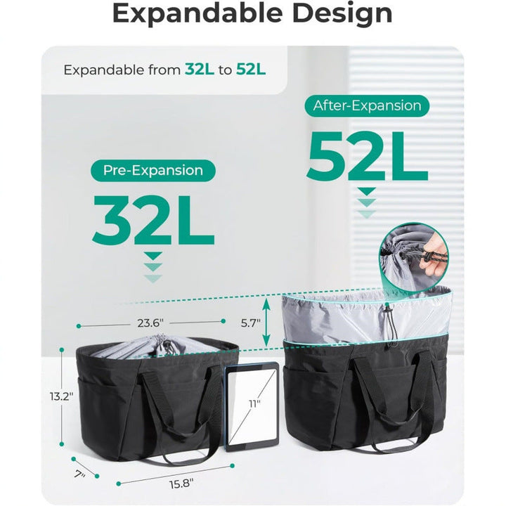 Multifunctional tote bag with practical compartment design Kalsten