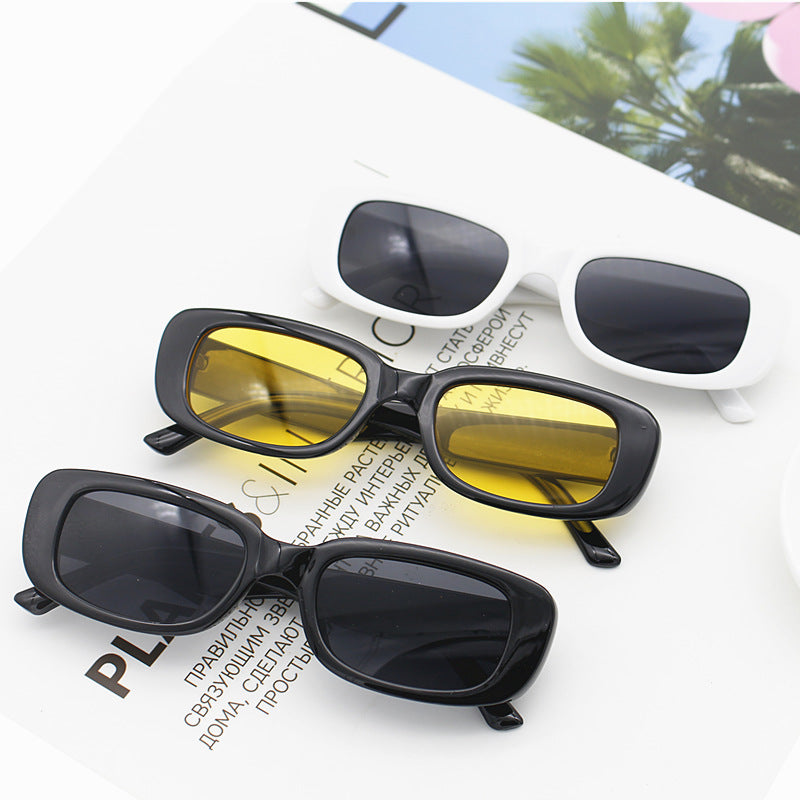 Women's stylish retro sunglasses with rectangular frame Kalsten
