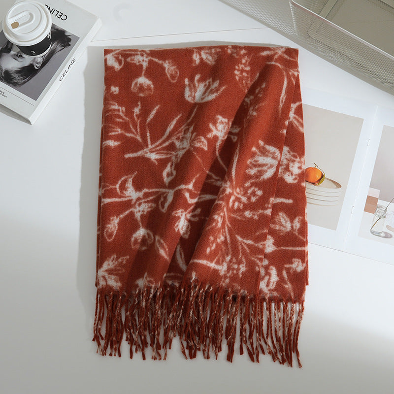 Women's Floral Patterned Scarf Kalsten
