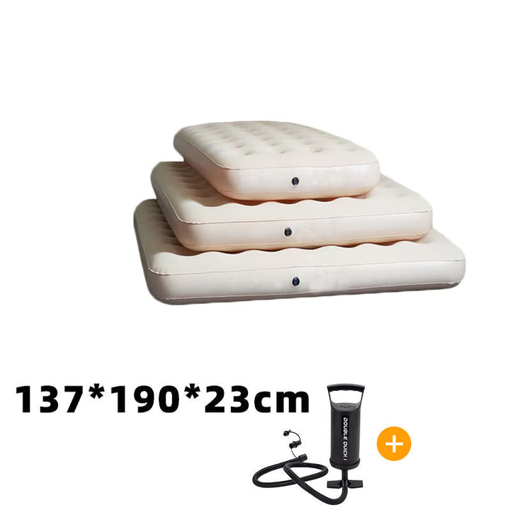 single self-inflating air mattress with built-in electric pump and integrated inflatable pillow Kalsten