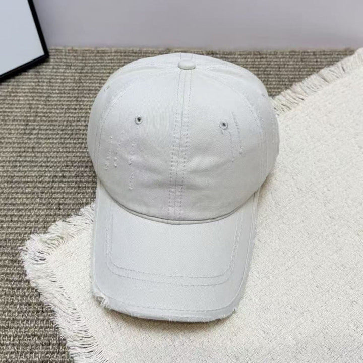 Women's Distressed Casual Twill Baseball Cap Kalsten