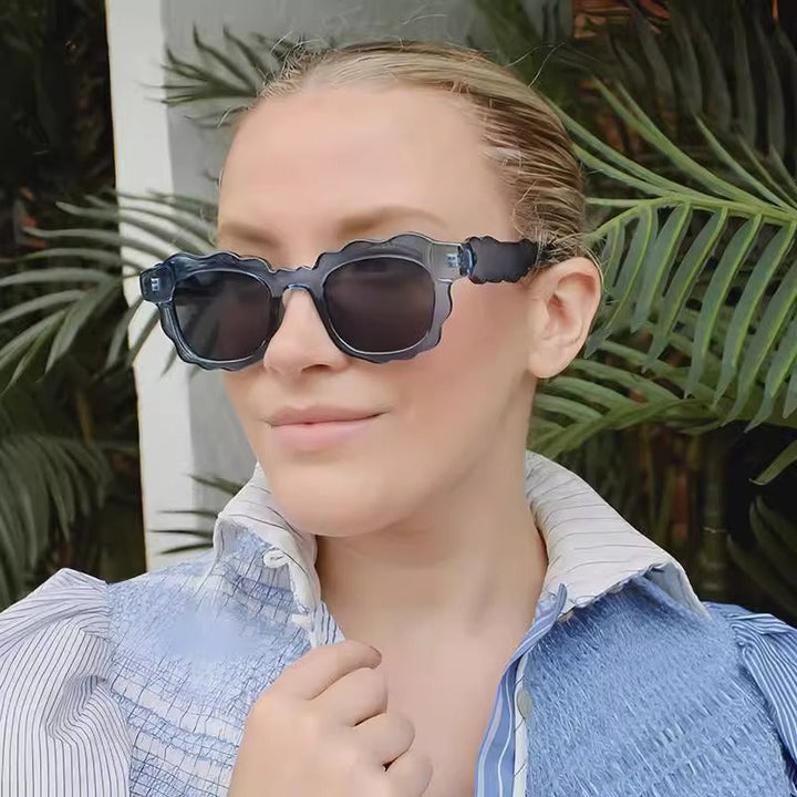 Women's eye-catching sunglasses in creatively designed cloud frame Kalsten
