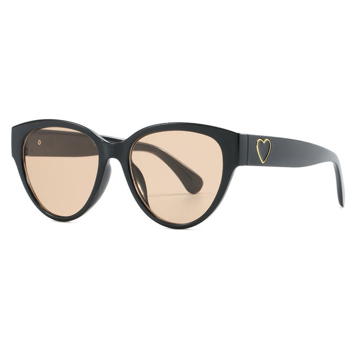 Women's Cat-Eye Sunglasses with Luxurious Leopard Print and Charming Details Kalsten