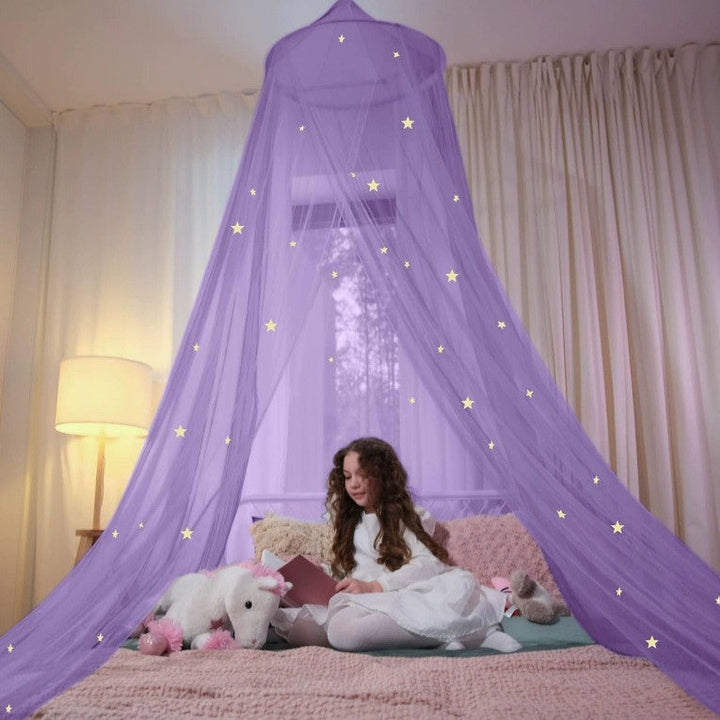 Enchanting Canopy Bed Tent with LED Lights Kalsten