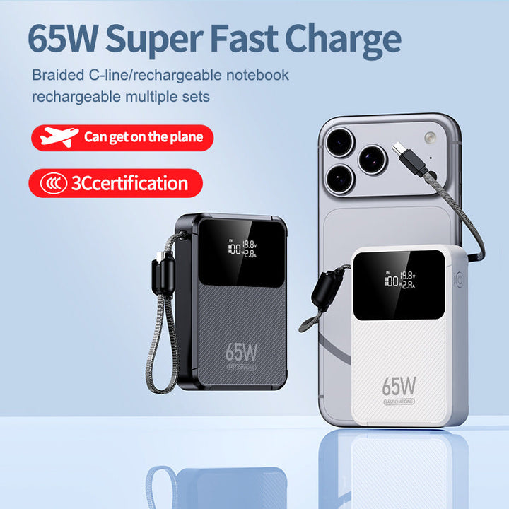 Portable power bank with intelligent fast charging function and digital display Kalsten