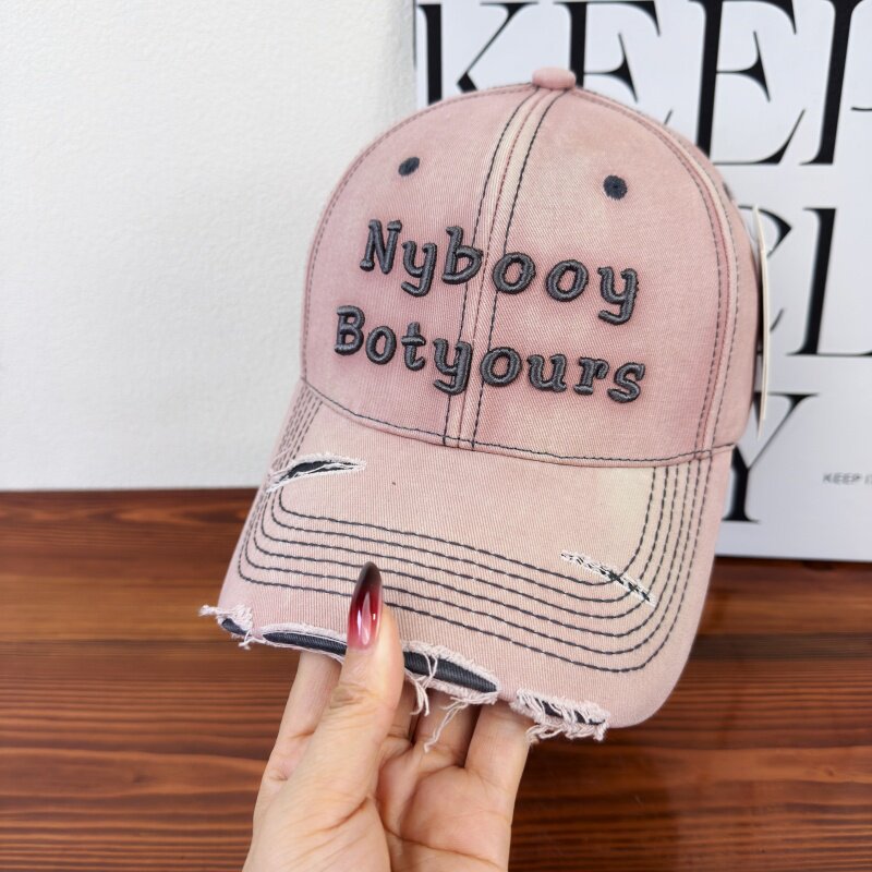 Women's Distressed Adjustable Baseball Cap Kalsten