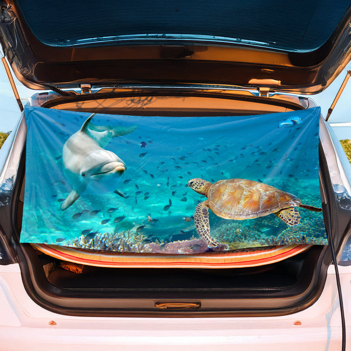 Luggage protection cover with maritime shell design Kalsten