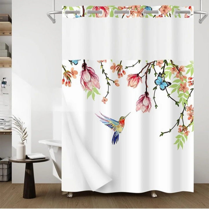 Artistic Floral Shower Curtain Kalsten