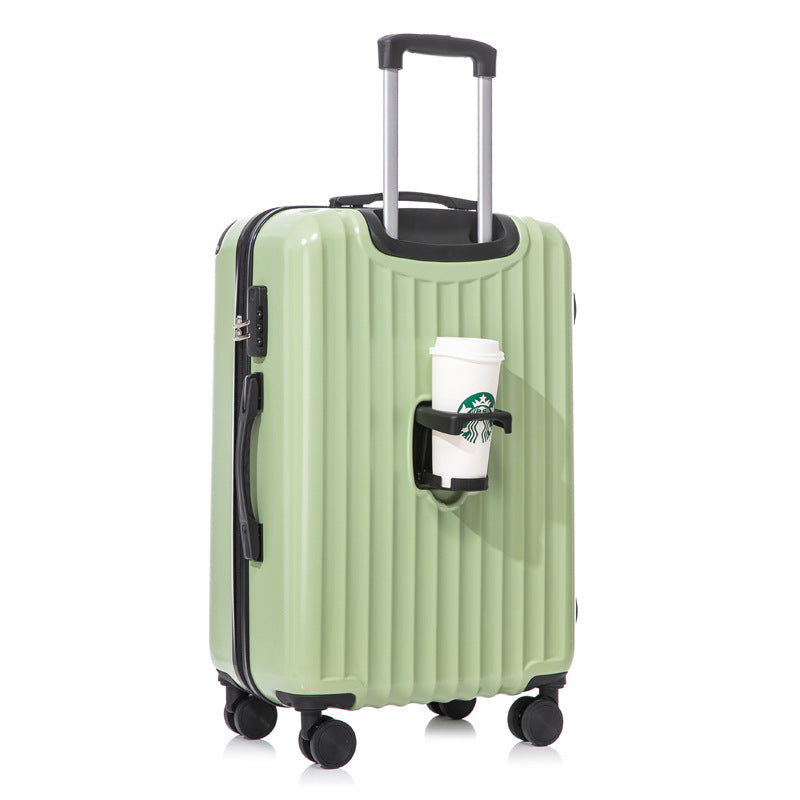 Unisex Innovative Hard-Shell Spinner Luggage with Integrated Cup Holder Kalsten