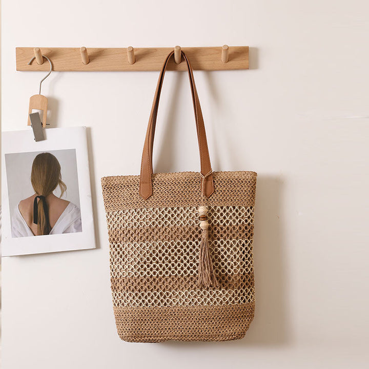 Braided Tote Bag Made From Natural Materials Kalsten