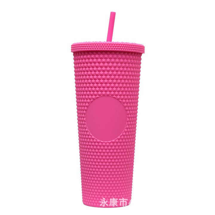 Ladies High-Quality Glitter Drinking Cup with Leak-Proof Lid and Integrated Straw Kalsten