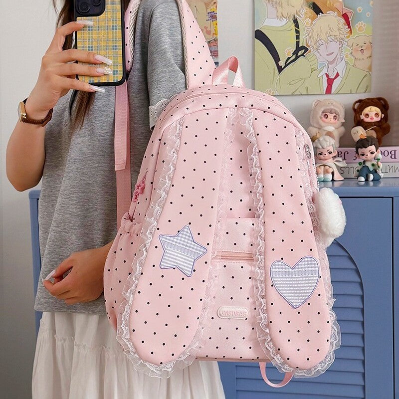 Bunny Ears Design Backpack Kalsten