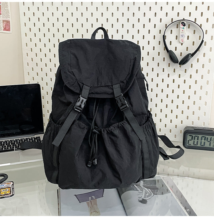 Versatile Drawstring Closure School Backpack