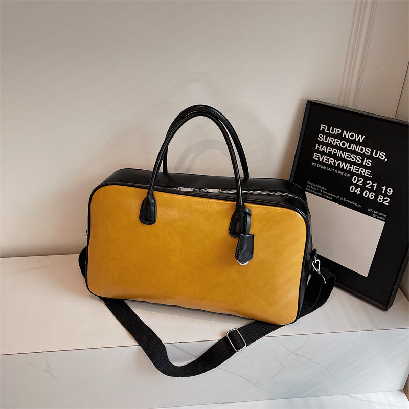 Elegant and Spacious Travel Bag Made of Faux Leather Kalsten