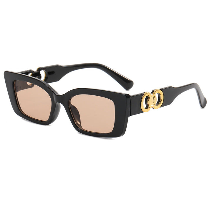 Women's fashionable square sunglasses with glamorous accents Kalsten