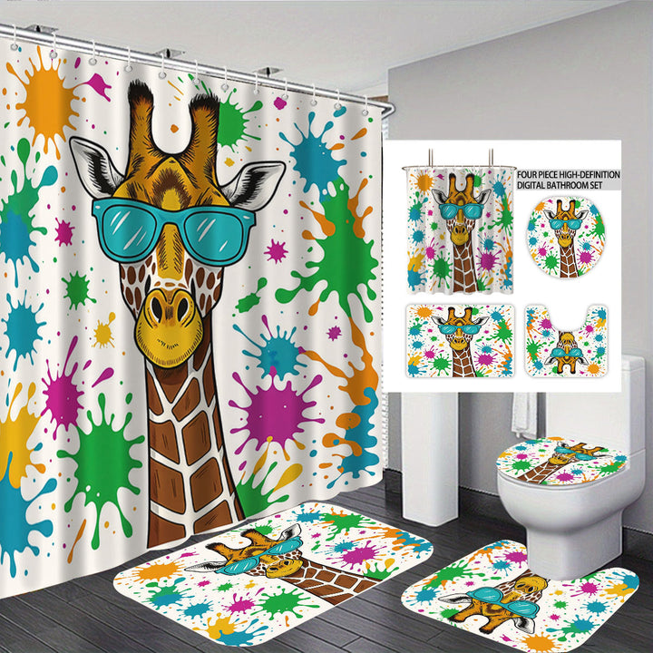 Artistic Cat-Theme Bathroom Decor Set Kalsten
