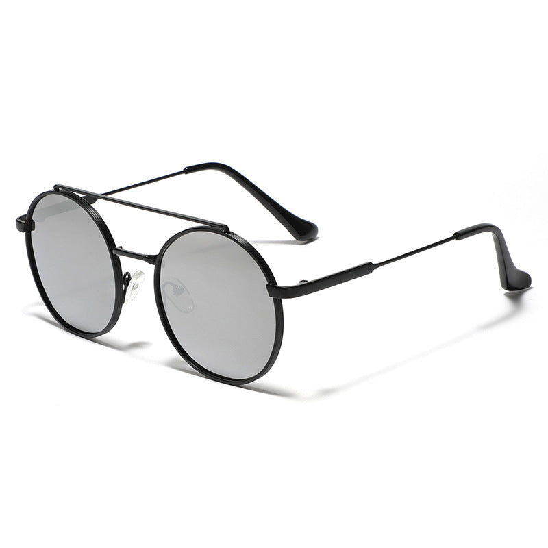 Women's round sunglasses with stylish metal frame Kalsten