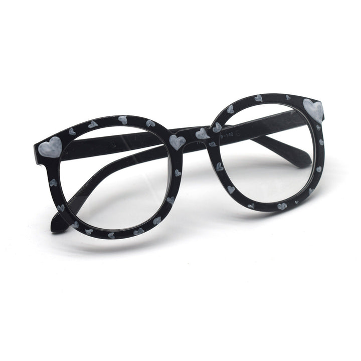 Trendy Heart-Printed Cat-Eye Glasses Kalsten