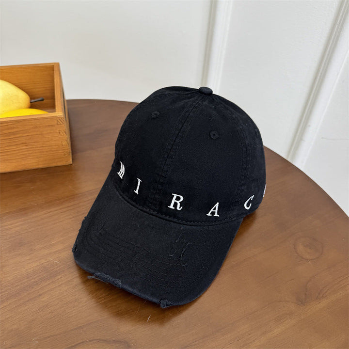 Women's Distressed Denim Baseball Cap Kalsten