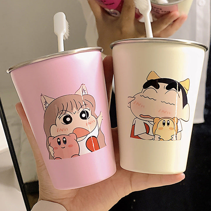 Stainless Steel Toothbrush Holder with Cute Cartoon Design Kalsten