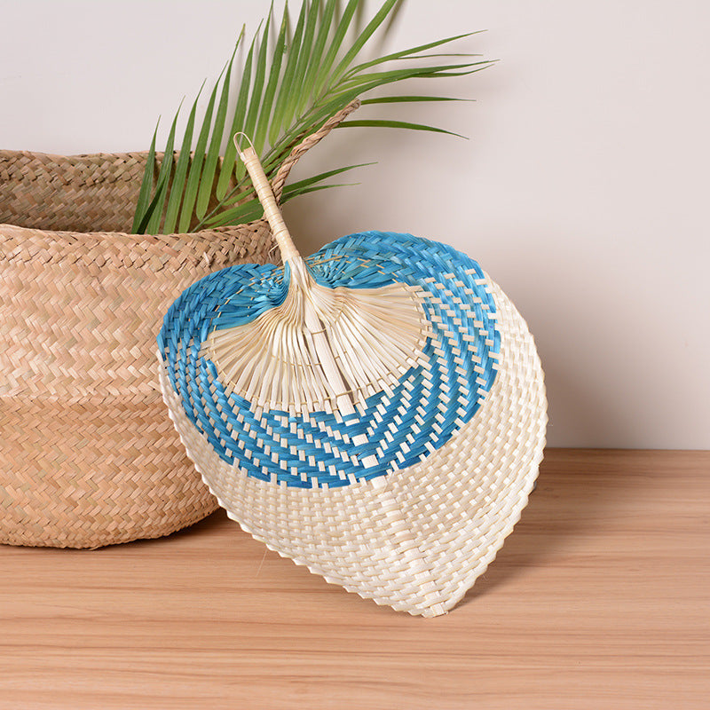 Women handmade fan made of natural material Kalsten