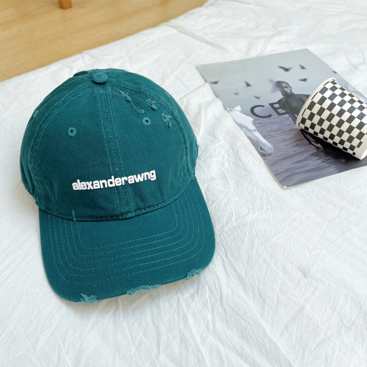 Unisex Distressed Cotton Baseball Cap Kalsten