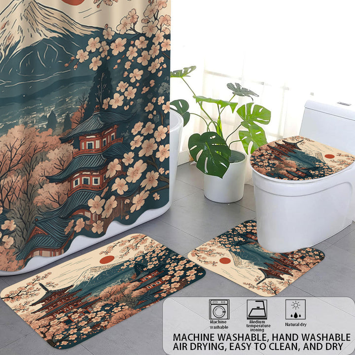Cat-Themed Four-Piece Digital Bathroom Set Kalsten