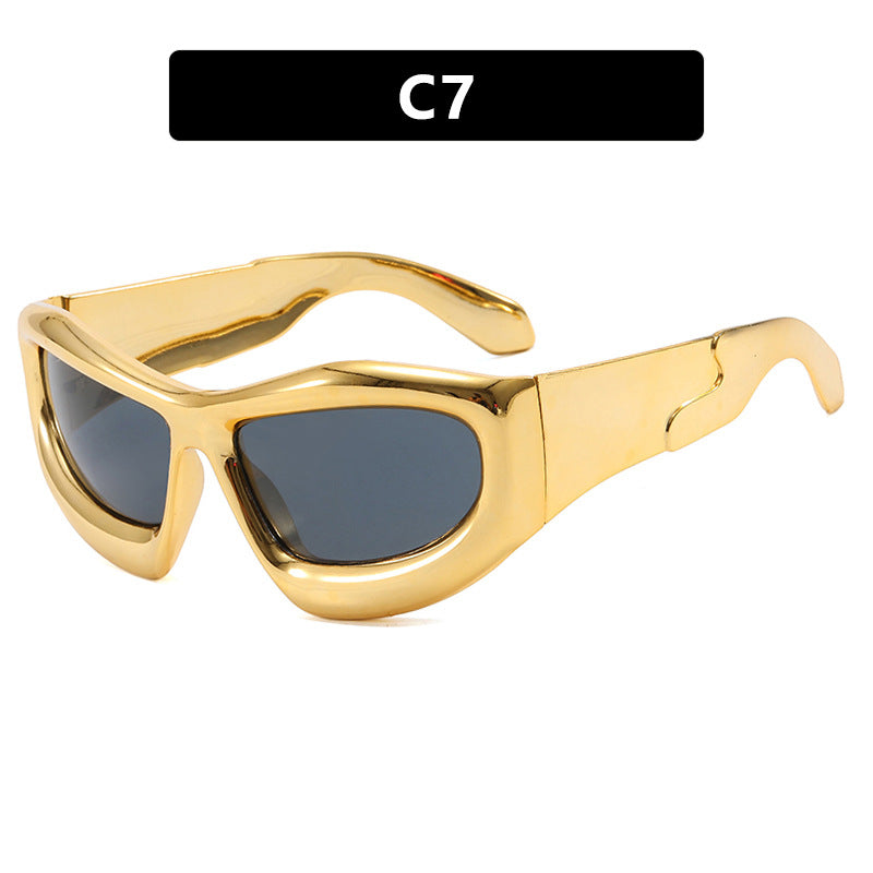 Women's sporty sunglasses with protective UV filter and thick frame Kalsten