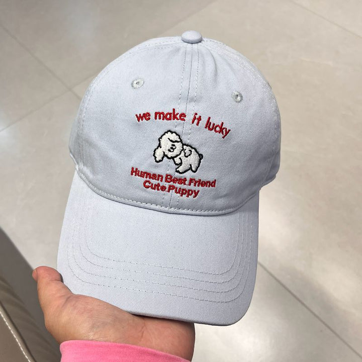 Men's Casual Embroidered Puppy Design Baseball Cap Kalsten