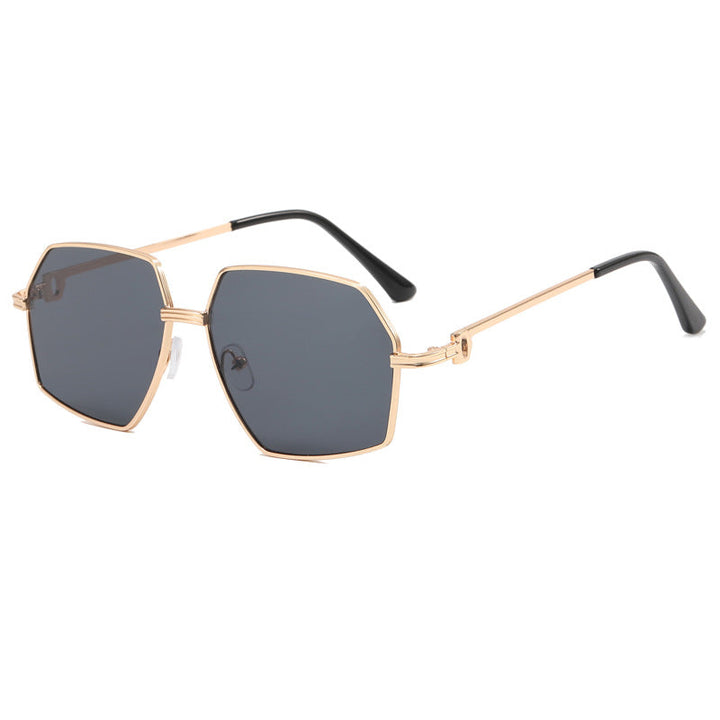 Ladies Stylish geometric sunglasses with elegant metal frame Kalsten