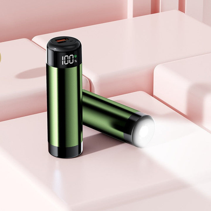 Power bank with digital charging display and integrated flashlight Kalsten